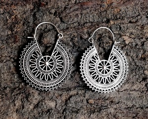 Pendiente de aro circular Chapado en plata 2021 para mujer para regalo de fiesta de boda - Product Image 2