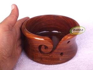 Sheesham-cuenco de hilo de madera tallado a mano, calidad extrema - Product Image 4