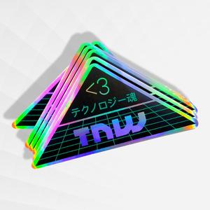 Haute qualité écologique holographique réfléchissant étanche découpé PVC vinyle autocollants UV imprimé accessoires décoratifs - Product Image 4