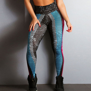 Nuevo estilo de las mujeres Fitness Leggings Skinny alta cintura elástica Push Up Legging entrenamiento Sexy pantalones largos - Product Image 3