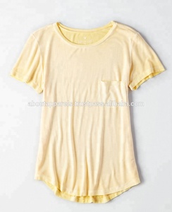 Camiseta deportiva rosa con cuello redondo y estilo de la mejor calidad, camiseta de talla grande con bolsillo transpirable floral, diseño liso en blanco personalizado, barata a granel - Product Image 6