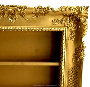 Mobilier indonésien, porte-CD doré, Style Baroque, meubles de maison, nouveau modèle - Product Image 3