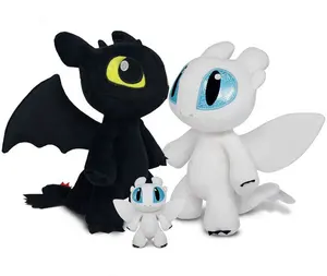 Accepteren Oem Orde Hoe To Train Your Dragon Night Fury Licht Fury Pluchen Speelgoed Tandeloze Dragon Knuffel