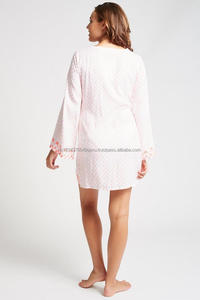 Para uso diario impreso Casual neón melocotón Floral bordado ajustable cuello en V borla cadena vestido de túnica de playa Resort & Spa - Product Image 2