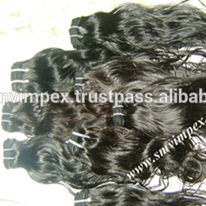 Tejido de cabello humano Remy de grado 12A. Tejido de pelo crudo indio alaigned cutícula DE LA India - Product Image 2