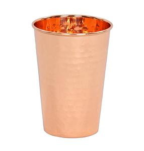 Best Quality 16 oz Hammered Copper Water Tumbler Shiny Finished 12 oz Capacity Metal Material Directly Supplied from India - Product Image 4