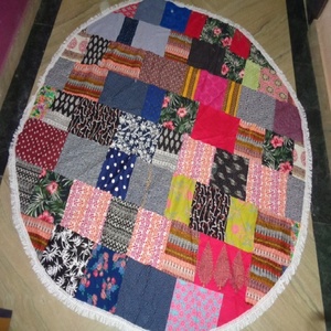 Tapiz de playa con estampado de mandala de retazos Tapiz estampado de algodón de gran tamaño Técnicas de punto - Product Image 4