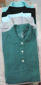 Polo 100% coton de style classique pour hommes, tissu solide avec finition fine pour la saison printanière pour adultes - Product Image 2