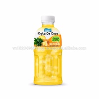 Private Label 320ml Perzikensapfles Kokosnootsmaak Puree Nata De Coco Gesteriliseerd Gezond 100% Zuiver HACCP/ISO Goed Mengen