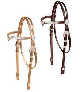 หัวเข็มขัดสเตนเลสสตีลหนังแท้คุณภาพสูงหนังม้าบังเหียนมงกุฎบุนวมสามารถปรับได้สไตล์อังกฤษ/ตะวันตก - Product Image 3