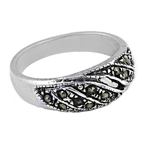 Truly Designer Gun Metal Gemstone Silver Marcasite Ring 925 Sterling Silver <b>Jewelry</b> <b>Handmade</b> Ring <b>Jewelry</b> for Wholesaler - Product Image 3