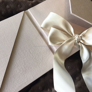 Diy — dossier poche en lin, pour carte d'invitation de mariage - Product Image 2