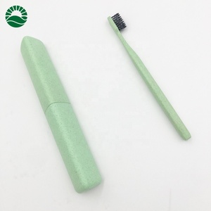 New tam giác sinh thái thân thiện với bàn chải đánh răng trường hợp rơm lúa mì hộp bàn chải đánh răng - Product Image 6