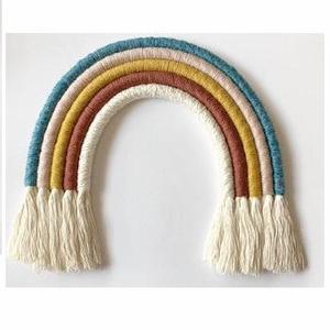<span class=keywords><strong>Macramè</strong></span> <span class=keywords><strong>arcobaleno</strong></span> ben appeso di nuovo colore solido - Product Image 2