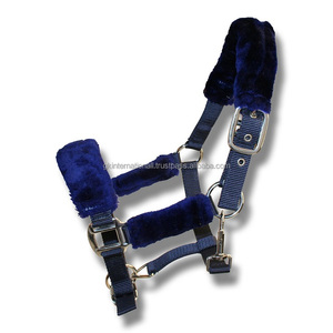 Correas de nailon de doble capa para caballos, Productos Ecuestres al por mayor, con cuello halter, en todos los tamaños y colores personalizados, hechos en la India - Product Image 1