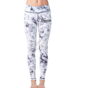 Mallas de Yoga de poliéster/Nailon/spandex de diseño personalizado Aero con logotipo personalizado y colores para deportes de fitness para mujeres - Product Image 1