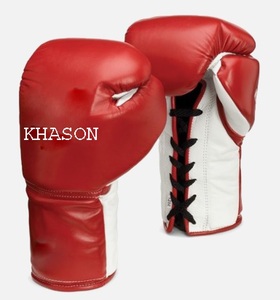 GANTS DE BOXE CONCEPTION PERSONNALISÉE DE GYM BOXE FORMATION CUIR NOIR FITNESS ROUGE PERSONNALISÉ PU PVC LOGO MMA COULEUR - Product Image 2