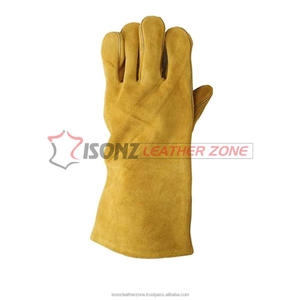 Gants de soudure en daim résistant à la chaleur de qualité supérieure, coupe extrême, gants de sécurité du fabricant pour le travail - Product Image 4