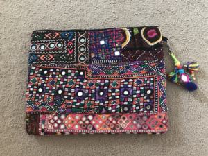 กระเป๋างานราตรีสไตล์โบฮีเมียนหนังแท้เงื้อมมือที่สง่างาม - Product Image 4