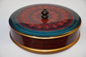 กล่องไม้ใส่ผลไม้อบแห้ง, กล่องเก็บของทำมือแบบสปริงไม้, กล่องใส่ขนมผลไม้อบแห้งแบบมี 4 ช่อง - Product Image 3