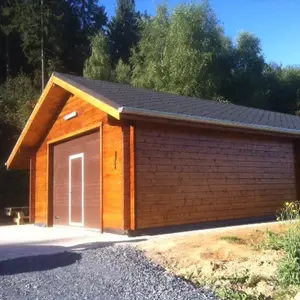 log cabin garage