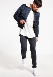 Chaqueta Bomber de Invierno para Hombre, Talla Grande, Cortavientos, Estilo Denim, Manga Regular, para Exteriores, 100% Poliéster, Forro Polar Transpirable - Product Image 2