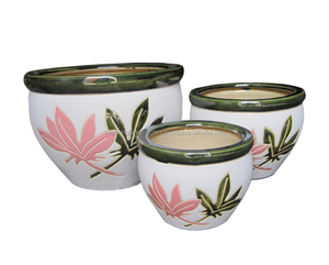 Cerámica esmaltada moderna con forma redonda para maceta de arcilla de plantas de interior para jardín y decoración del hogar macetas de cerámica esmaltadas - Product Image 2