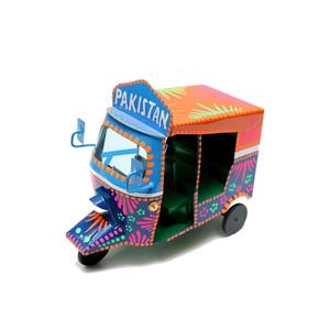 Arte de Camiones Pakistaníes Hecho a Mano y Pintado a Mano, Arte Metálico para Automóviles - Product Image 1