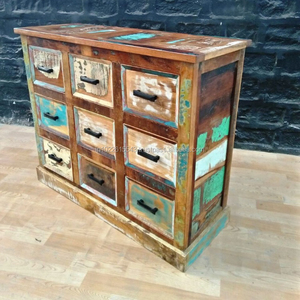 Solid Wood Modern <b>Chest</b> of Drawers with Adjustable Height and <b>Storage</b> Home Bedroom Furniture - Product Image 5