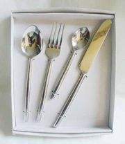 JUEGOS DE CUBERTERÍA CON CUCHARA TENEDOR CUCHILLO y CUCHARA BEBÉ para HOGAR HOTEL y FIESTAS DE BODA - Product Image 6