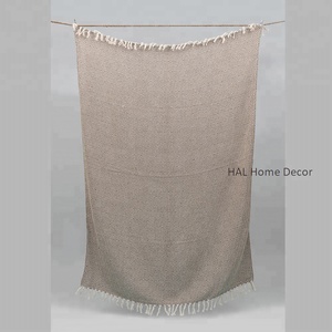 Textile biologique personnalisé tissé à la main jette une couverture de pique-nique en plein air faite à la main literie à usage domestique voyage direct fabricant inde - Product Image 1