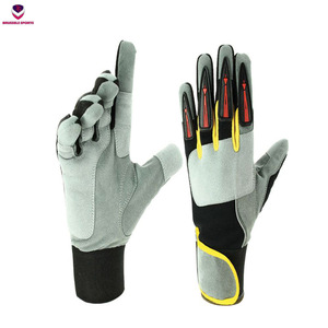 Guantes de trabajo de cuero para hombre y mujer, guantes de trabajo de seguridad Industrial para mecánica, soldadura, jardinería, conducción, logotipo personalizado - Product Image 3