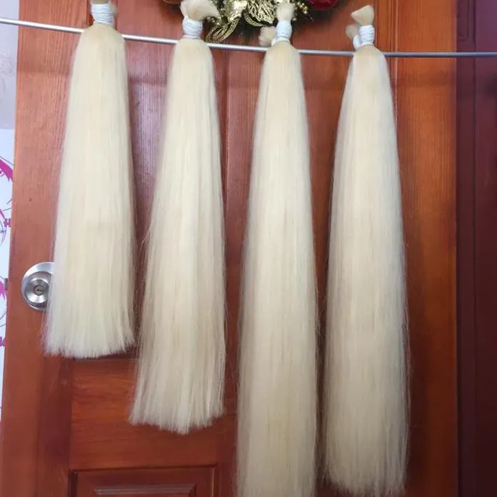 PLA biondo platino dei capelli tabella di colore freddo platino 100% di remy dei capelli umani da Ivirgo Dei Capelli