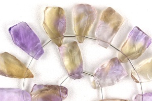 20pcs Naturel AAA Grade Ametrine Gemstone Haute Qualité Non Traité Multicolore Coupe À La Main Rugueux En Gros pour la Fabrication de Bijoux - Product Image 4