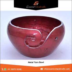Cuenco de hilo de Metal hecho a mano para tejer y almacenamiento de costura, gran oferta, organizador de ganchillo, Material de acero y esmalte de cerámica duradero - Product Image 2