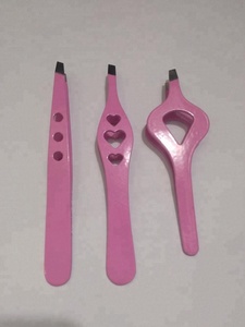 Pince à épiler professionnelle Dorlon certifiée CE, antistatique, à large prise, avec logo personnalisé, en acier inoxydable, 3 pinces à épiler - Product Image 1
