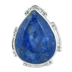 ลูกแพร์ Lapis Lazuli หินอัญมณี925เงินแท้แหวนดีไซน์คลาสสิกแหวนแฟชั่นสำหรับทุกเพศผลิตโดย CDP - Product Image 2