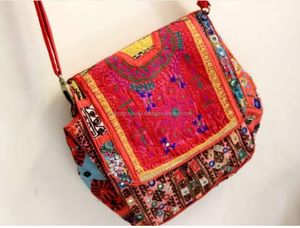 Sac à bandoulière en cuir avec broderie, écologique, multicolore, taille personnalisée, dernière mode - Product Image 6