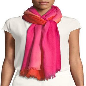 Algodón orgánico Ombre Muy suave Personalizado Multi colores personalizado Bufanda de alta calidad Nuevo diseño Bufandas más vendidas - Product Image 2