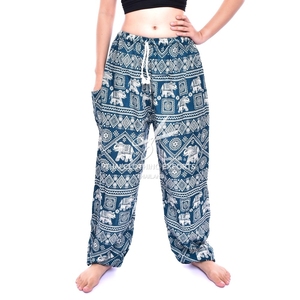 Elefante Harem pantalones de cintura con cordón Pantalones - Product Image 4