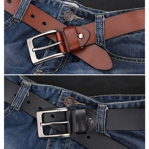 Brussels Sports Genuine Big & Tall Cinturón de diseñador de alta calidad Cinturón para hombre 100% Cinturón de cuero de vaca Tamaño 30-60" - Product Image 5