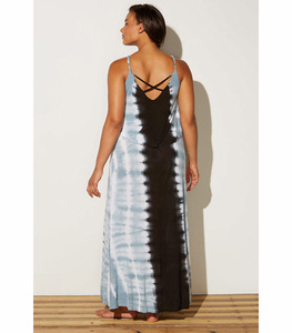 ชุดชายหาดสตรีผ้าเรยอนและชุดสปาเก็ตตี้ย้อมสี - Product Image 2