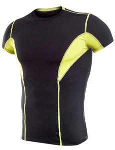 <b>Men's</b> Compression <b>Shirts</b> Cool Dry Short-Sleeve Workout Undershirts, Custom Design <b>Men</b> Short Sleeve <b>T</b> <b>Shirt</b> - Product Image 2