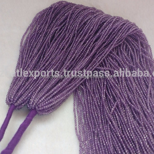 Wholesale Natural Amethyst <b>Stone</b> 2 MM <b>Beads</b> <b>Stone</b> <b>Beads</b> - Product Image 1