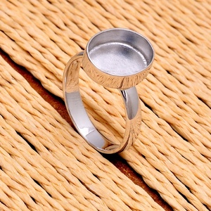แหวนเปล่าเงินสเตอริงทรงรี925เครื่องประดับเงินชุบเคลือบเงินสำหรับผู้ผลิตขายส่ง unisex โดย Casa de Plata - Product Image 4