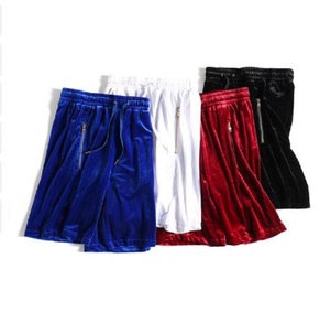 Short en velours décontracté à cordon de serrage YYSY pour hommes, logo personnalisé - Product Image 6