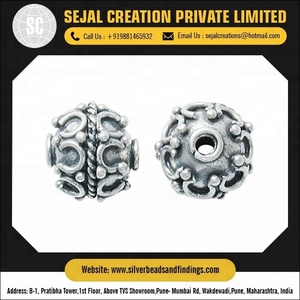 Cuentas de plata de ley B58 para fabricación de joyas, abalorios de alta calidad, precio al por mayor - Product Image 5