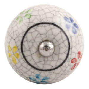 Handmade Multicolor Floral Crackle Ceramic <b>Wine</b> <b>Stopper</b> <b>Bottle</b> Cap WBS-508 - Product Image 4