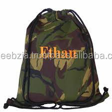 Bolsa de gimnasio deportiva con cordón de poliéster, ecológica, con logotipo impreso - Product Image 3
