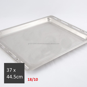 Plateau de cuisson rectangulaire en acier inoxydable 18/10, écologique, peu profondes (M), adapté au four, 1 pièce - Product Image 1